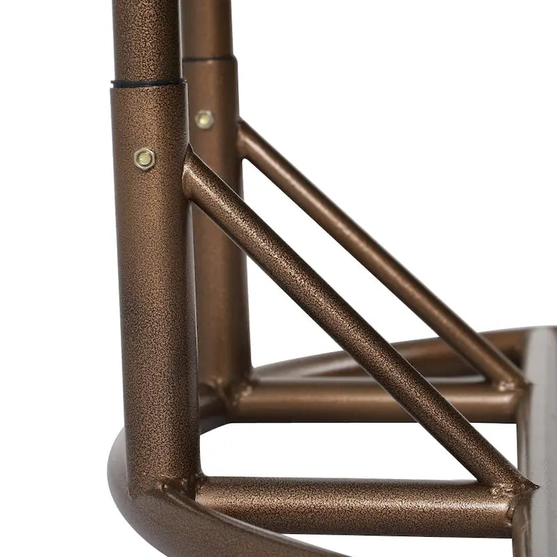 LeisureMod 2-Person Hängesessel mit Ständer – Outdoor/Indoor Rattan Korbsessel Garten-Schaukelhängematte mit Kissen