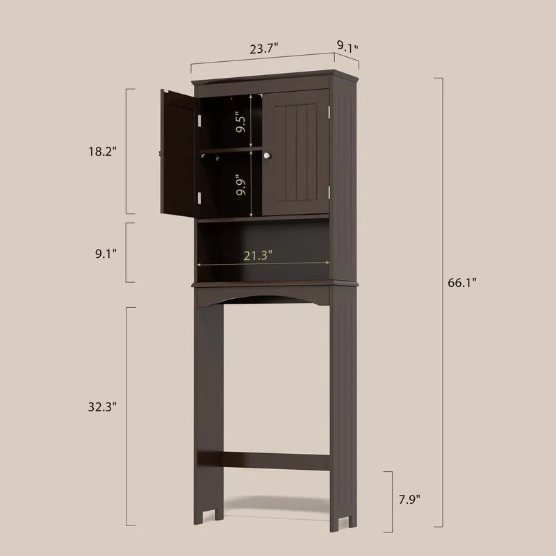 Badezimmerschrank, Toilettenschrank, Badezimmerregal über der Toilette, Toiletten-Raumsparer
