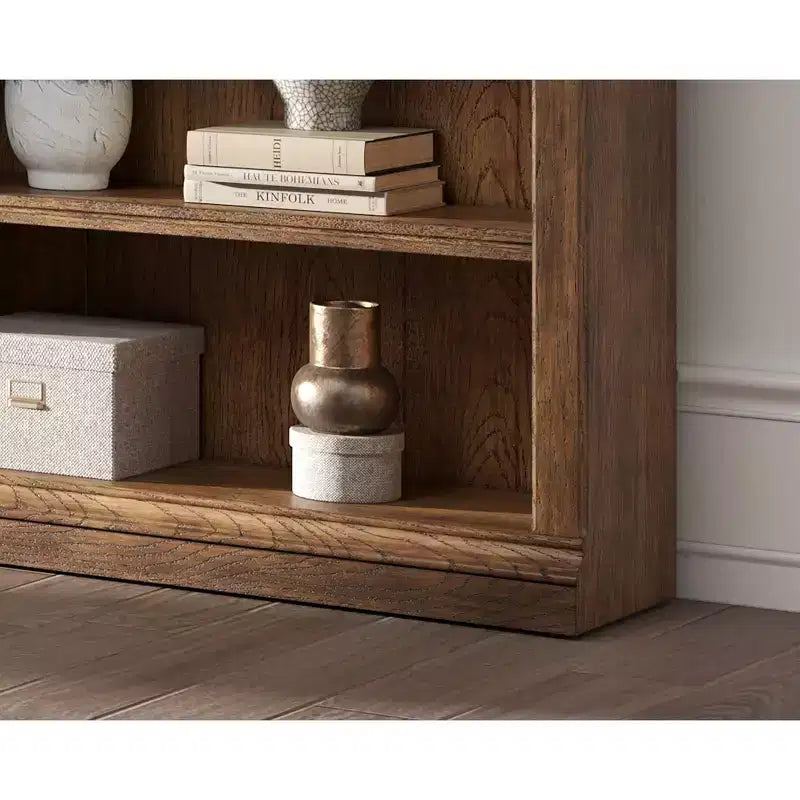 94 Traditioneller hoher Holz-Bücherregal mit Stauraum Stratton Collection Braun - Martin Furniture