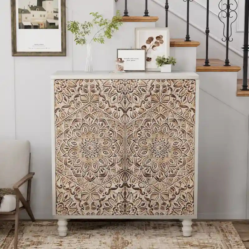 COSIEST Vintage-Sideboard, Aufbewahrungsschrank und Anrichte