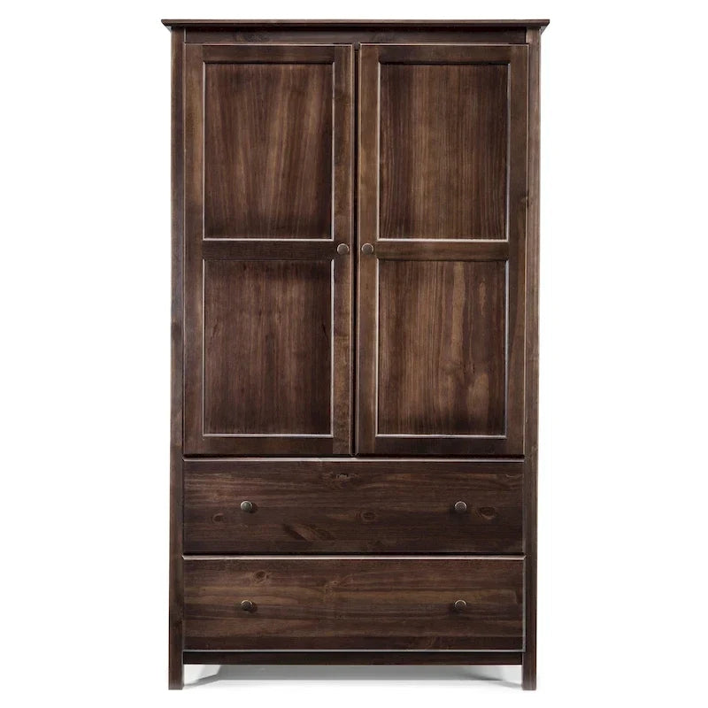 2-türiger Massivholzschrank - 41x72x22