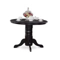Round Dinette Set for 4 - Kitchen Table with Chairs - Solid Wood Dining Table Set