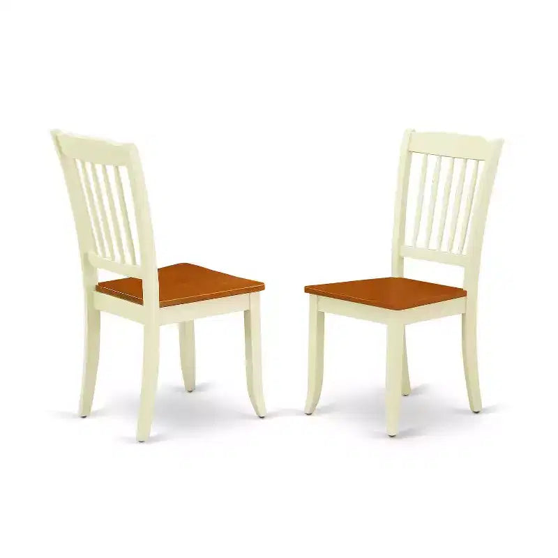 Essgruppe Strand-Boho – 6-teilig, rechteckiger Tisch und 4 Stühle plus Bank – 107/152 cm