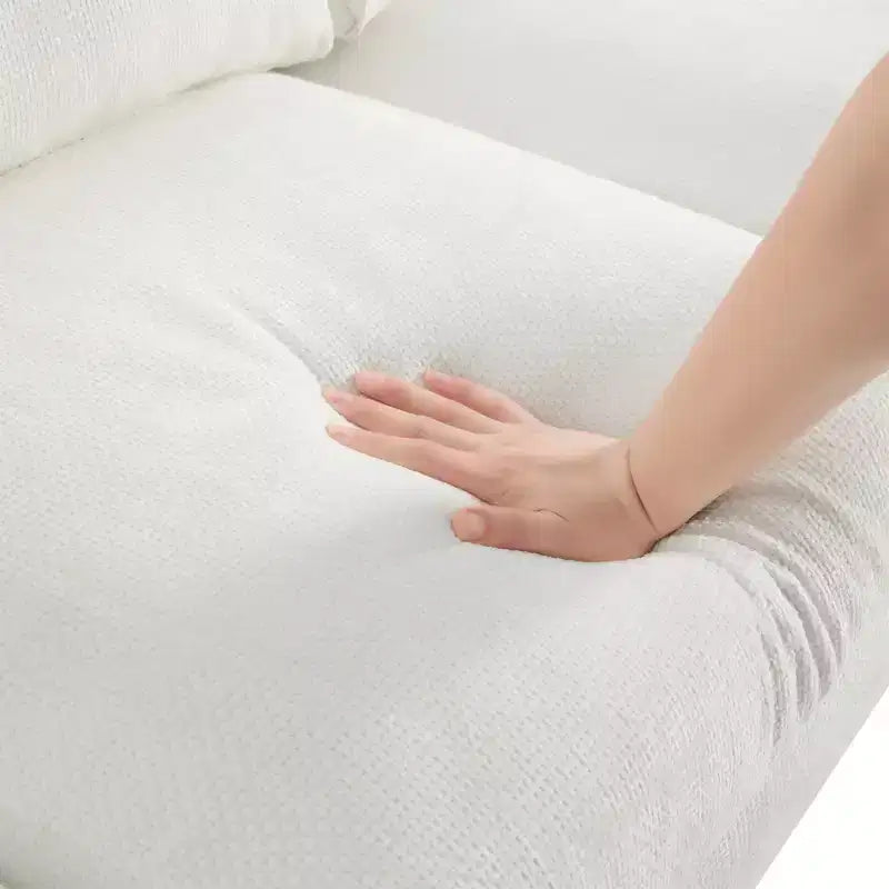 EHMKNP Modernes, übergroßes Ecksofa – Chenille gepolstertes L-förmiges 5-Sitzer-Luxussofa mit Chaiselongue