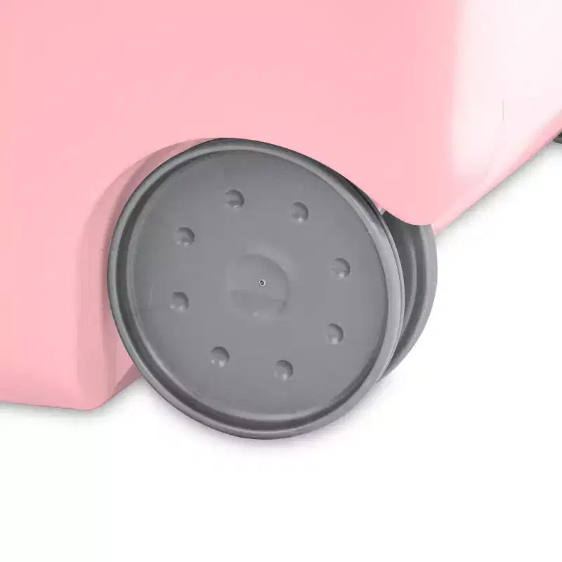 Sterilite Ultra Rollwäschekorb, Wäschekorb mit Deckel und Griff, Pink Frost, 3er-Pack