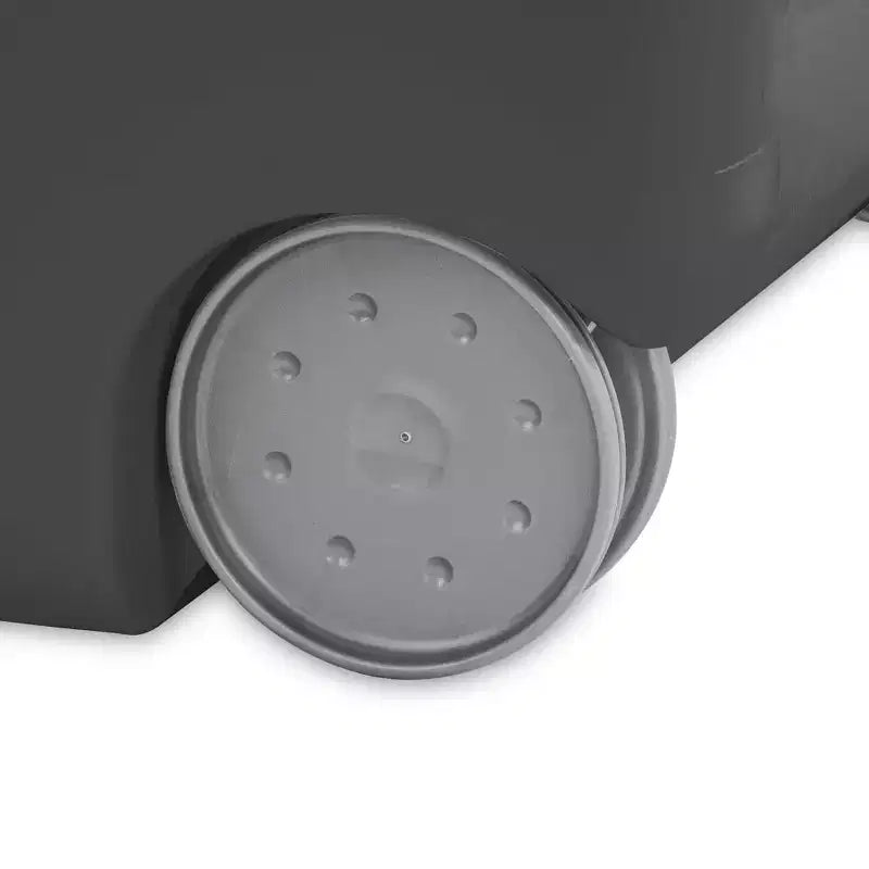 Sterilite Ultra Wäschekorb auf Rollen, mit Deckel und Griff, Flachgrau, 3er-Pack