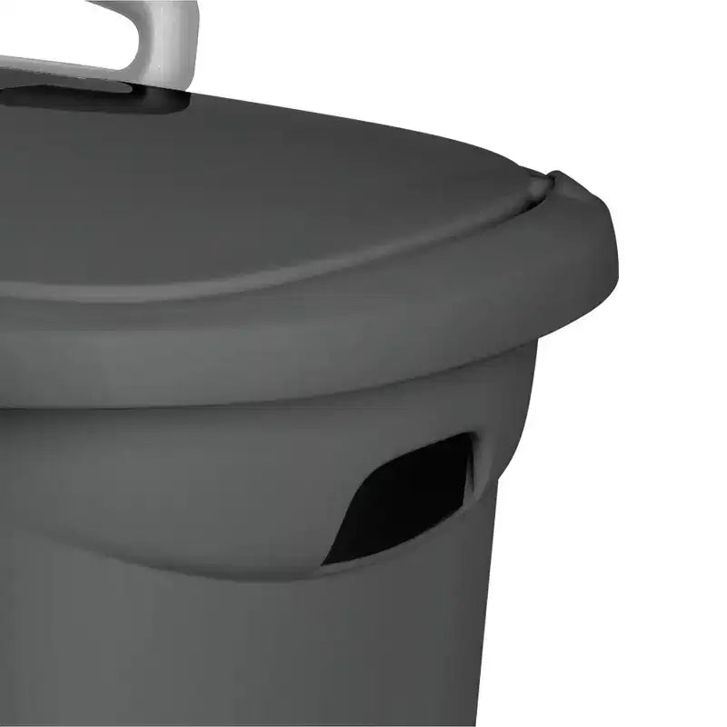 Sterilite Ultra Wäschekorb auf Rollen, mit Deckel und Griff, Flachgrau, 3er-Pack