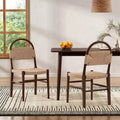 Christopher Knight Home Rhea Rustic Woven Rubberwood Dining Chairs (Set of 2)