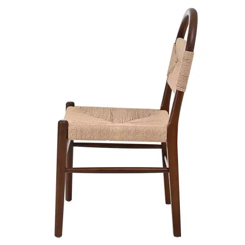 Christopher Knight Home Rhea rustikale Esszimmerstühle aus Kautschukholzgeflecht (2er-Set)