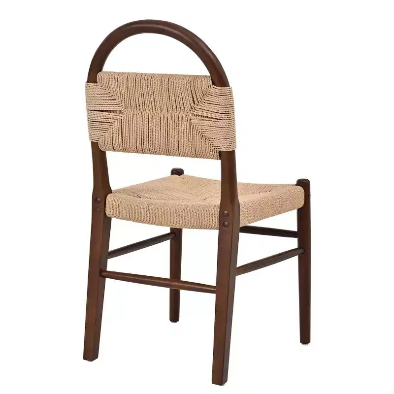 Christopher Knight Home Rhea rustikale Esszimmerstühle aus Kautschukholzgeflecht (2er-Set)