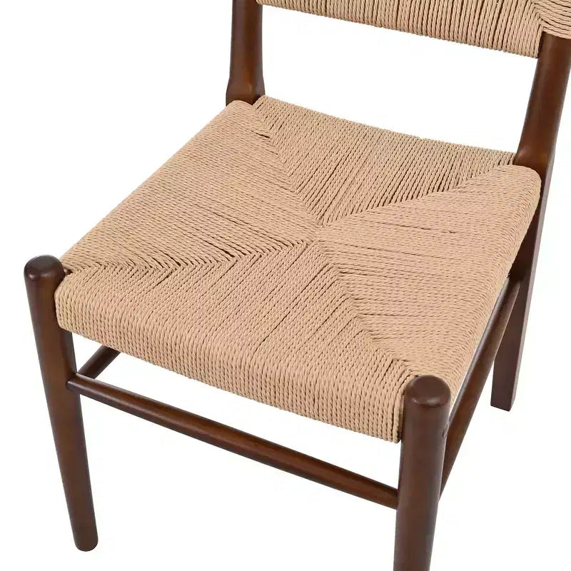 Christopher Knight Home Rhea rustikale Esszimmerstühle aus Kautschukholzgeflecht (2er-Set)
