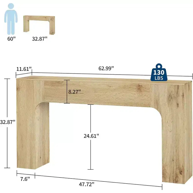 Meter-Eingangstisch, speziell für das Home-Office konzipiert, geeignet für Flure und Wohnzimmer.