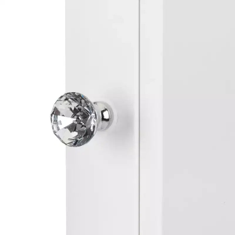 Karl Home Wandspiegel-Badschrank mit einer Tür, innen, weiß