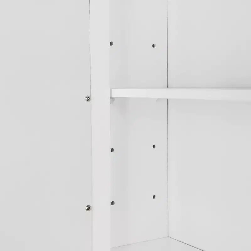 Karl Home Wandspiegel-Badschrank mit einer Tür, innen, weiß