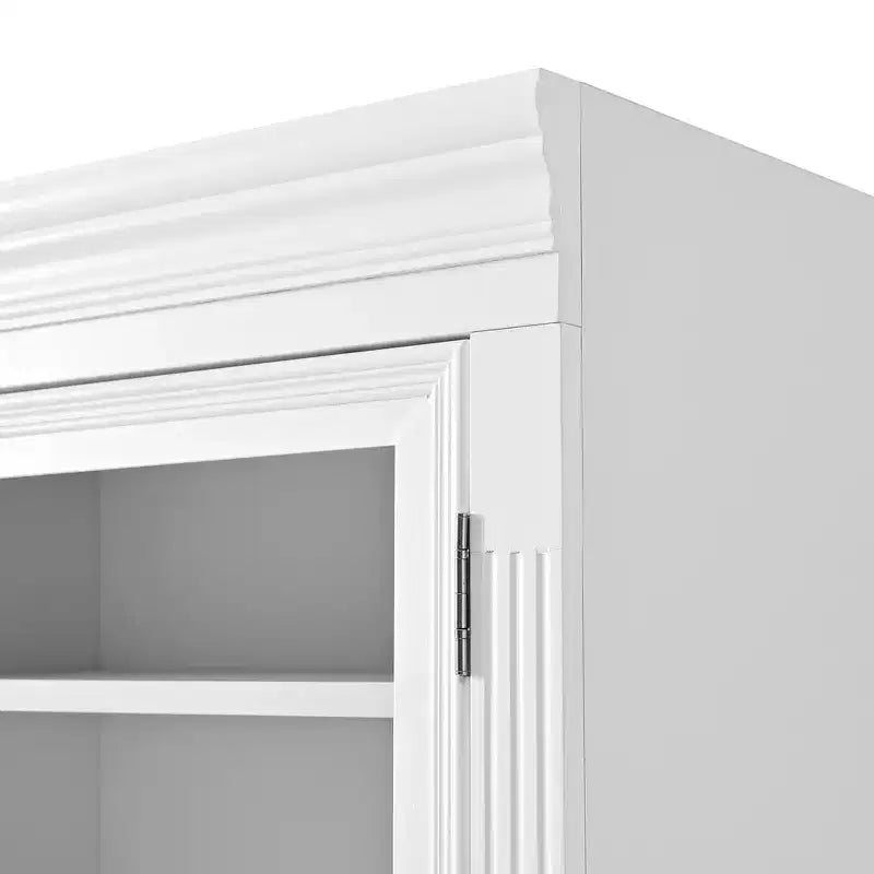 Whisen 78 Freistehende Küchenspeisekammer, hoher Schrank mit verstellbaren Einlegeböden, 3 Schubladen