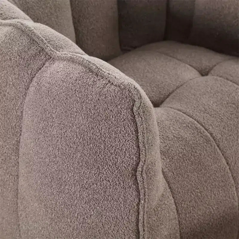 Sitzsack mit Ottomane, moderner Chenille-Quadratsofa-Sessel, weiche Sitzsack-Couch mit Fußhocker für Wohnzimmer, Schlafzimmer, Apartment, Studentenwohnheim