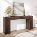 70.9-Inch Entryway Table, Wooden Farmhouse Console Table, Thick Sofa Table Behind Couch Table, Long Console Tables for Entryway Living Room, Walnut