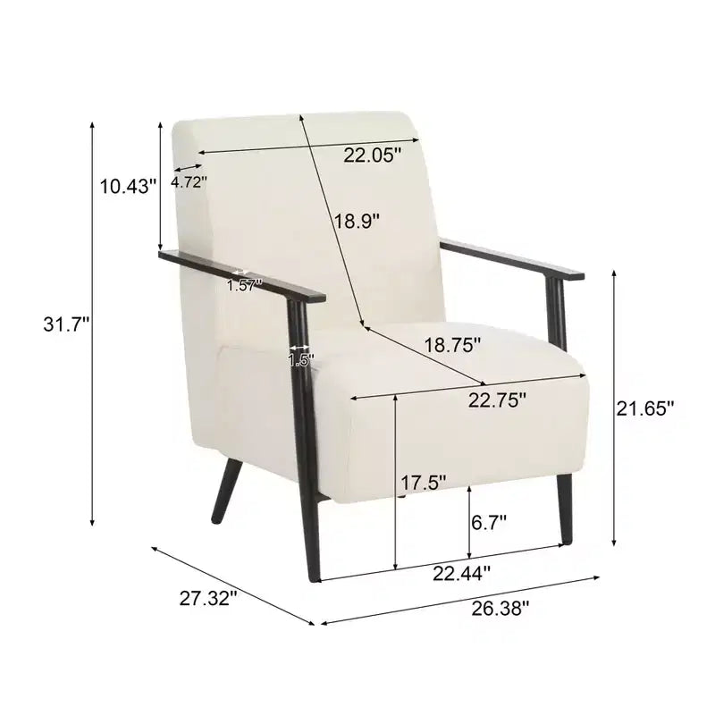 MAYEERTY 2er-Set 26,38 moderne Loungesessel, Polyesterpolsterung, stabiler Metallrahmen, bequeme Kissen, Wohnzimmer Schlafzimmer Büro, Blau Grau