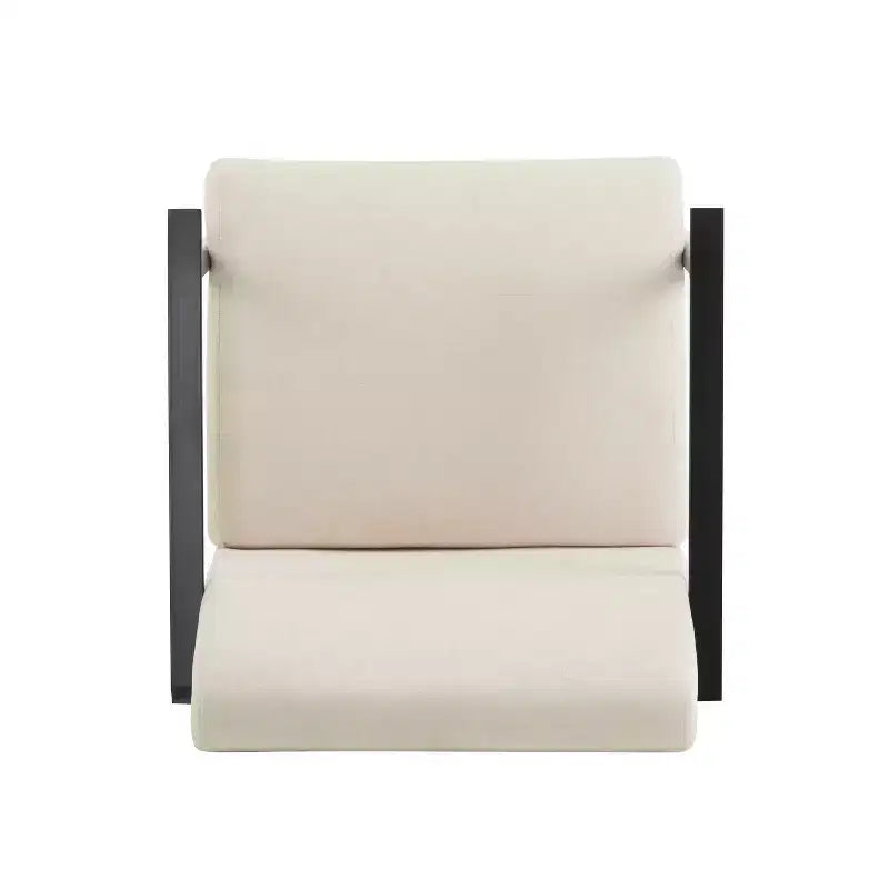 MAYEERTY 2er-Set 26,38 moderne Loungesessel, Polyesterpolsterung, stabiler Metallrahmen, bequeme Kissen, Wohnzimmer Schlafzimmer Büro, Blau Grau