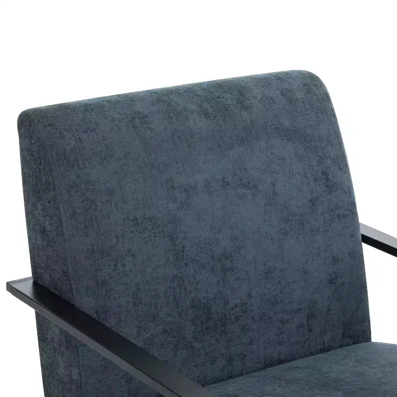 MAYEERTY 2er-Set 26,38 moderne Loungesessel, Polyesterpolsterung, stabiler Metallrahmen, bequeme Kissen, Wohnzimmer Schlafzimmer Büro, Blau Grau