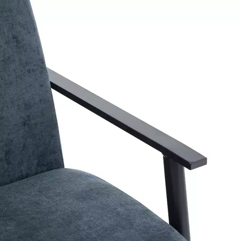 MAYEERTY 2er-Set 26,38 moderne Loungesessel, Polyesterpolsterung, stabiler Metallrahmen, bequeme Kissen, Wohnzimmer Schlafzimmer Büro, Blau Grau