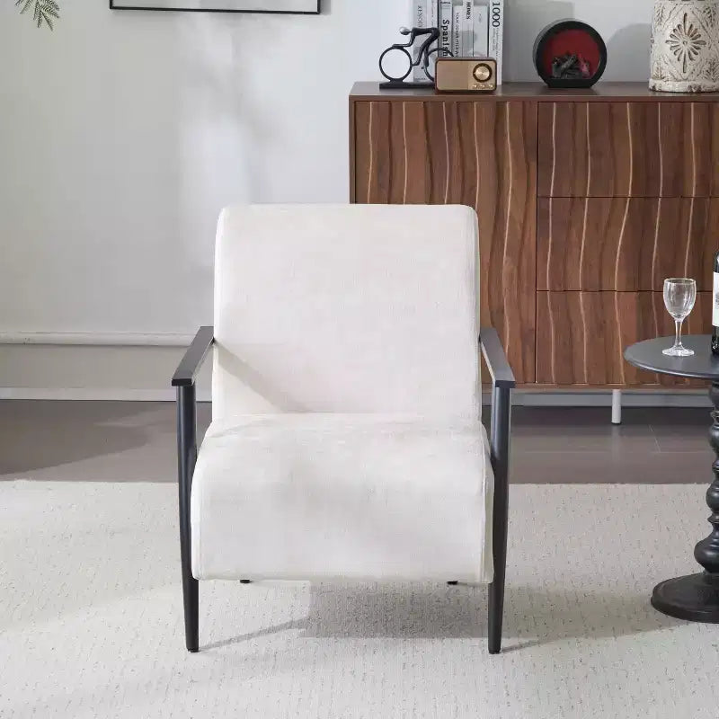 MAYEERTY 2er-Set 26,38 moderne Loungesessel, Polyesterpolsterung, stabiler Metallrahmen, bequeme Kissen, Wohnzimmer Schlafzimmer Büro, Blau Grau