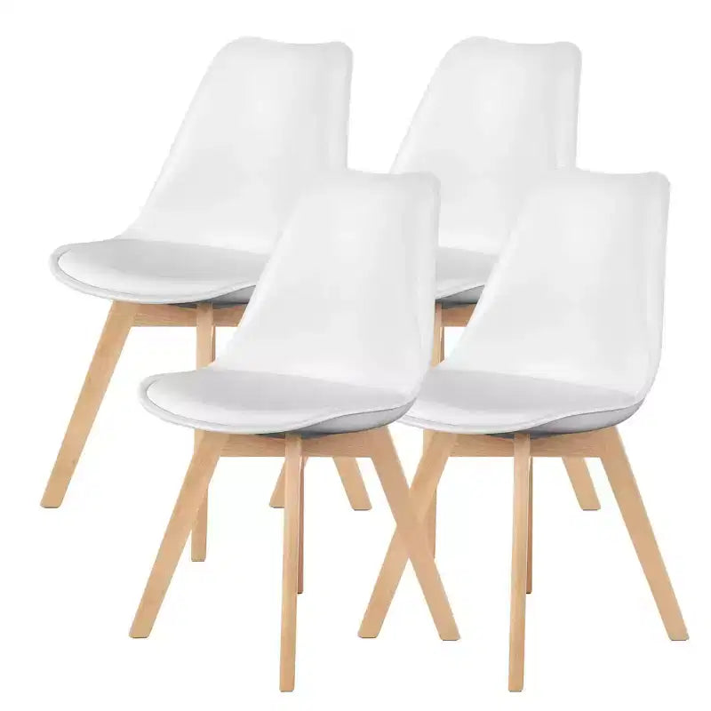 TUYOHW 18.3 Elegante Esszimmerstühle, 4er-Set, ergonomische Buchenholz-Seitenstühle, moderne minimalistische armlose Stühle für Esszimmer & Küche