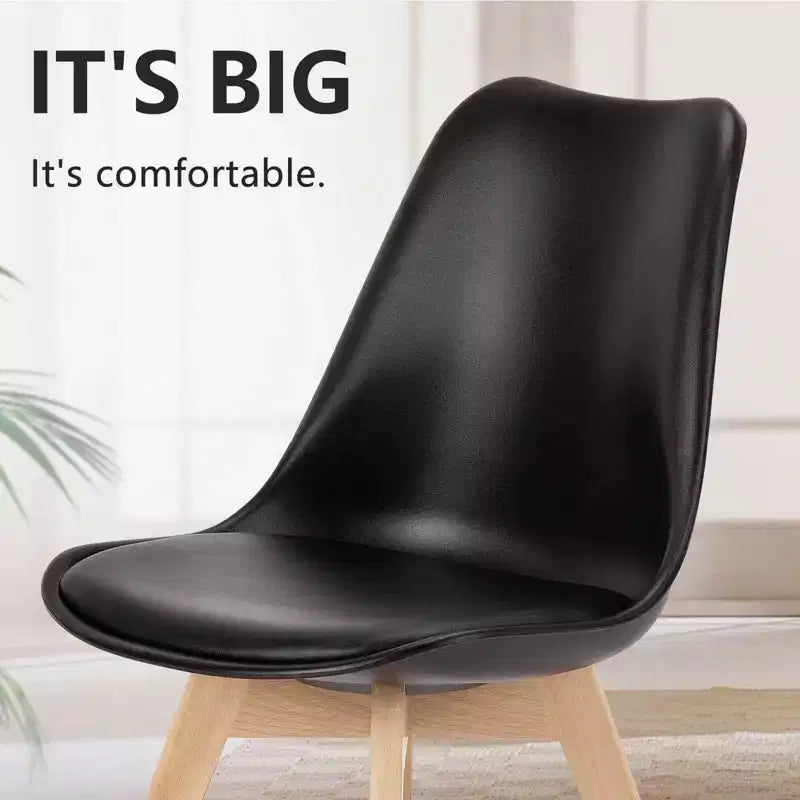 TUYOHW 18.3 Elegante Esszimmerstühle, 4er-Set, ergonomische Buchenholz-Seitenstühle, moderne minimalistische armlose Stühle für Esszimmer & Küche