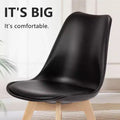 TUYOHW 18.3 Elegante Esszimmerstühle, 4er-Set, ergonomische Buchenholz-Seitenstühle, moderne minimalistische armlose Stühle für Esszimmer & Küche