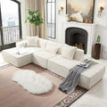 Christopher Knight Home Pyren 129.5 Modern L-Shaped 3-Seater Upholstered Sectional Sofa