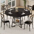 Dinning Room Tables for 4, Round Dining Table Set with Storage, 42 Inch Circle Kitchen Table High Top
