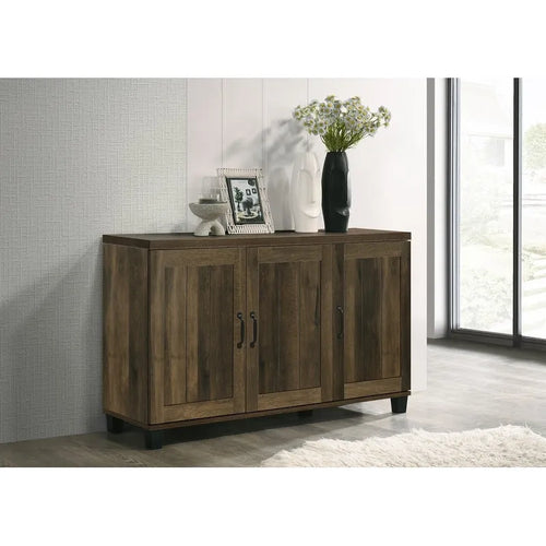 Modern Style 45 W 3-Door Shoe Cabinet, with 6 Adjustable Shelves