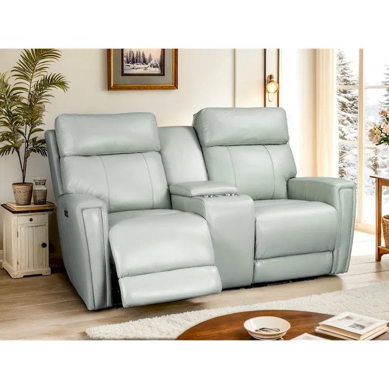 71.5  Leather Zero Gravity Power Recliner Loveseat Sofa with Power Headrest, USB&USB-C Port