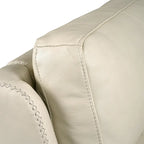 Zero Gravity Power Recliner Loveseat – Green / Blue / Cream, Top Grain Leather, Seats 2