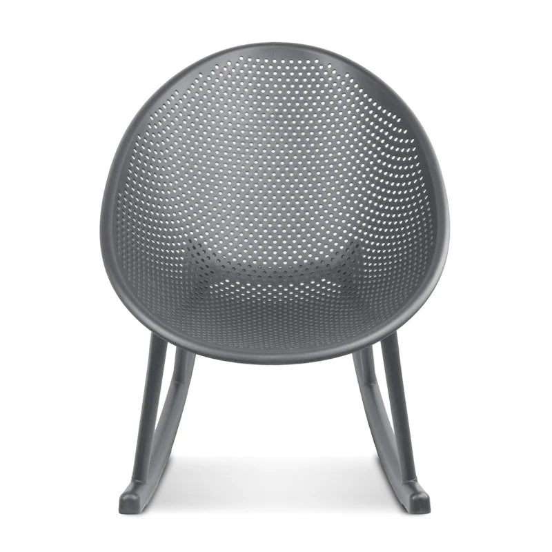 Egg-Shaped Lounge Chair – Black / White / Grey / Green / Beige, Mid-Century Modern, Perforated Plastic, Seats 1