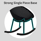 Egg-Shaped Lounge Chair – Black / White / Grey / Green / Beige, Mid-Century Modern, Perforated Plastic, Seats 1