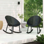 Egg-Shaped Lounge Chair – Black / White / Grey / Green / Beige, Mid-Century Modern, Perforated Plastic, Seats 1