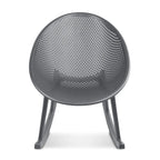 Egg-Shaped Lounge Chair – Black / White / Grey / Green / Beige, Mid-Century Modern, Perforated Plastic, Seats 1