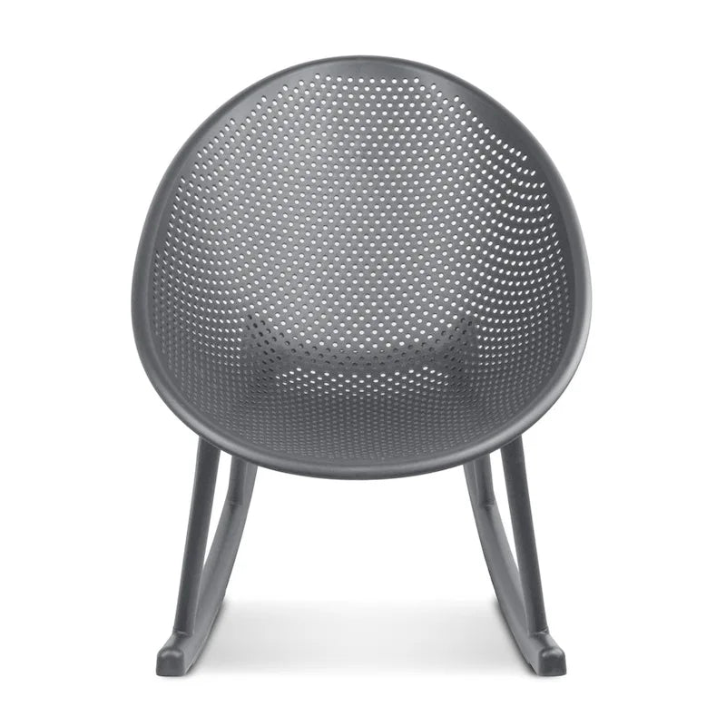 Egg-Shaped Lounge Chair – Black / White / Grey / Green / Beige, Mid-Century Modern, Perforated Plastic, Seats 1