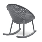 Egg-Shaped Lounge Chair – Black / White / Grey / Green / Beige, Mid-Century Modern, Perforated Plastic, Seats 1