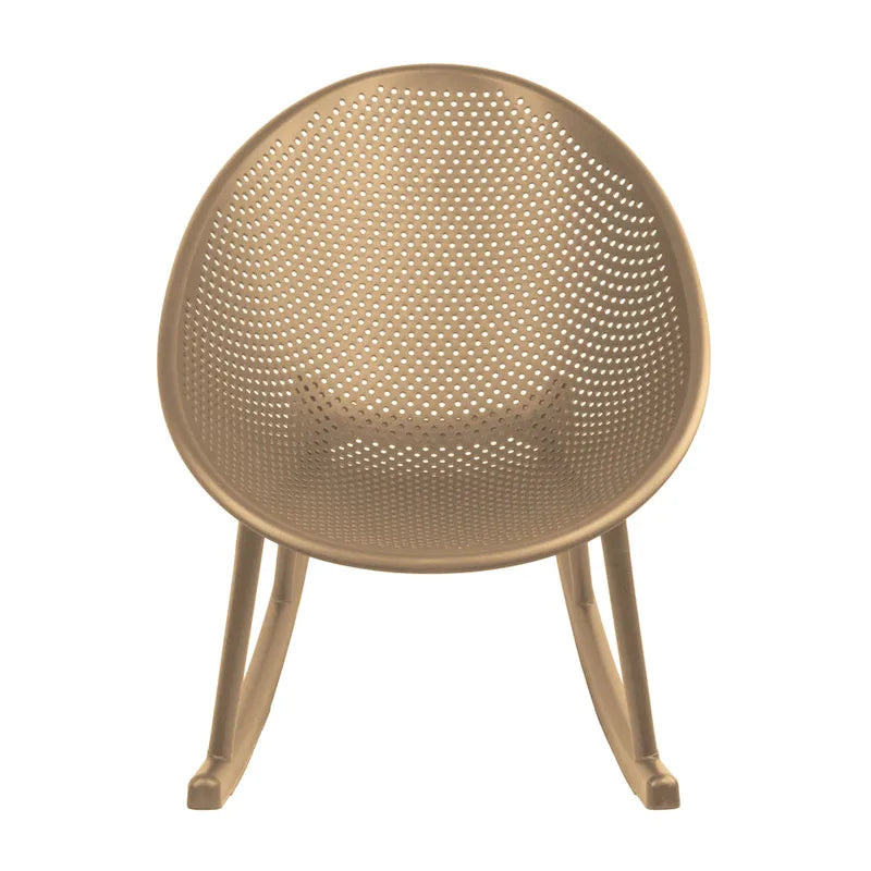 Egg-Shaped Lounge Chair – Black / White / Grey / Green / Beige, Mid-Century Modern, Perforated Plastic, Seats 1