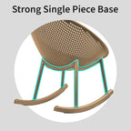Egg-Shaped Lounge Chair – Black / White / Grey / Green / Beige, Mid-Century Modern, Perforated Plastic, Seats 1