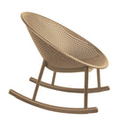 Egg-Shaped Lounge Chair – Black / White / Grey / Green / Beige, Mid-Century Modern, Perforated Plastic, Seats 1
