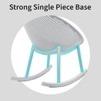 Egg-Shaped Lounge Chair – Black / White / Grey / Green / Beige, Mid-Century Modern, Perforated Plastic, Seats 1