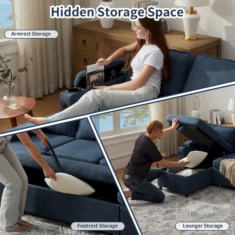 80 L-förmiges Schlafsofa, Sofabett mit Ausziehbett, umwandelbares Schlafsofa