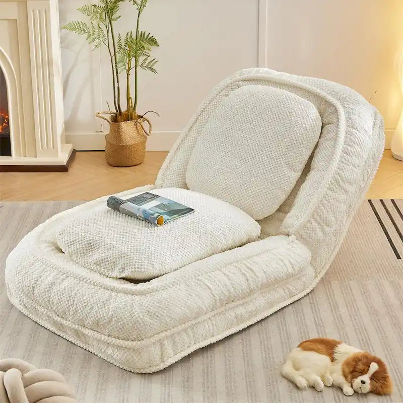 Faules Sofabett, 5-fach verstellbar, Sitzen, Schlafen, Zusammenklappen, geeignet für Schlafzimmer, Wohnzimmer