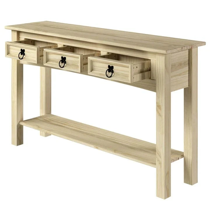 Holz-Dielentisch Konsole 3 Schubladen Corona | Furniture Dash - N/A