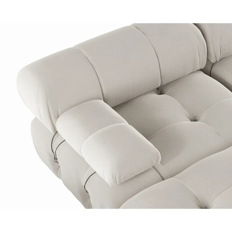 138 Modulares Schlafsofa, U-förmiges, minimalistisches Samtsofa