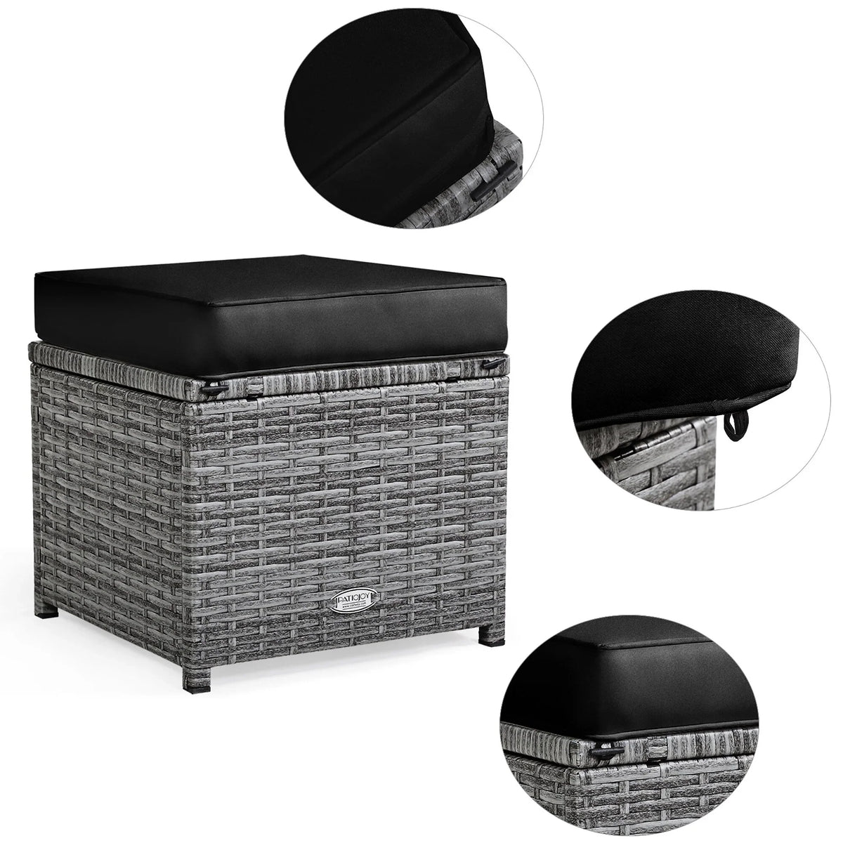 Costway 7-teiliges Terrassen-Essgruppe Rattan-Sofa Couch Ottomane – Details ansehen