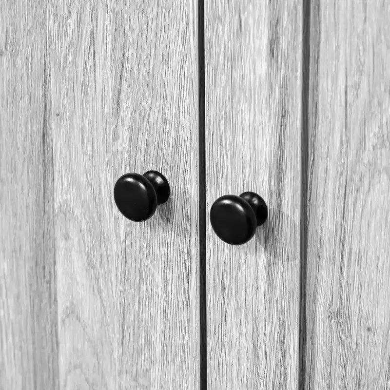 HOMCOM Küchenbuffet 63,5 mit Aufsatz, Vorratsschrank mit 4 Einlegeböden, Schubladen, gerahmten Glastüren, offener Mikrowellenablage